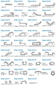 Reinforcement Shape Codes - SteelReinforcementSuppliers.co.uk